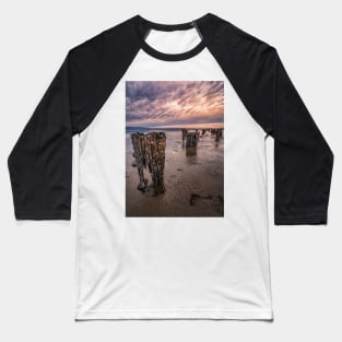 Abandoned Wharf Posts Baseball T-Shirt